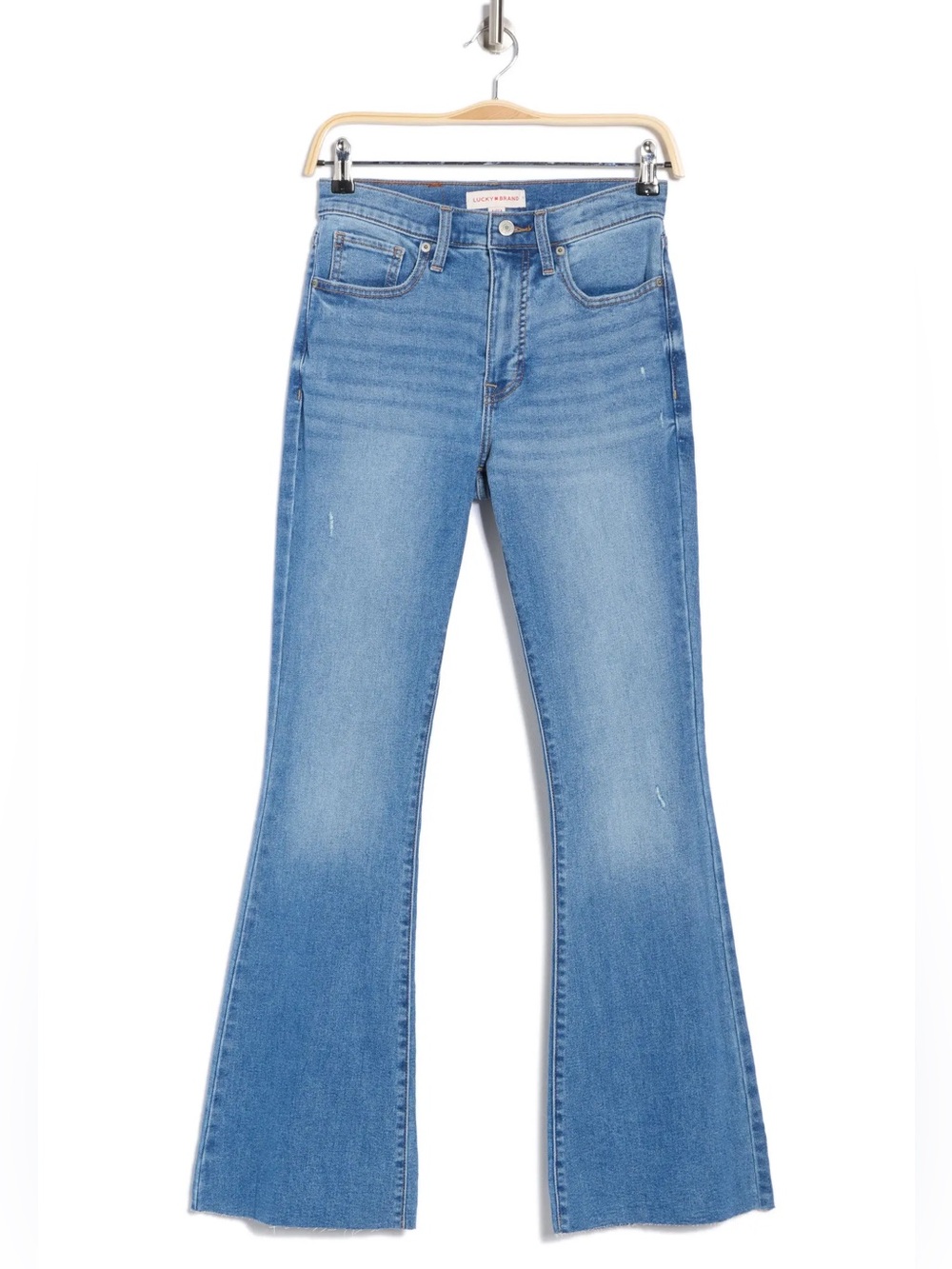 Lucky Brand - Stevie Raw Hem High Waist Flare Jeans in Athen Fray | size 31